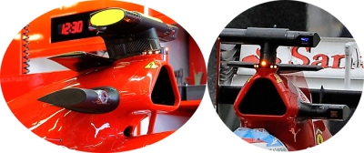 Ferrari F14T – Airbox winglet addition before Melbourne