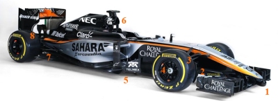 Force India VJM08  45o View launch 1